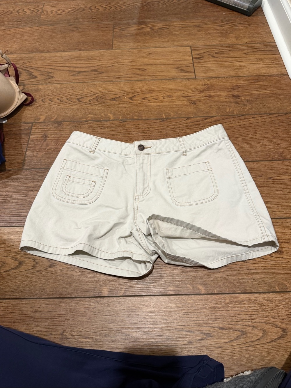 Old Navy Cream Cotton Bermuda Shorts